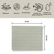 Plaktegel Japandi Cremé langwerpig 1mm
