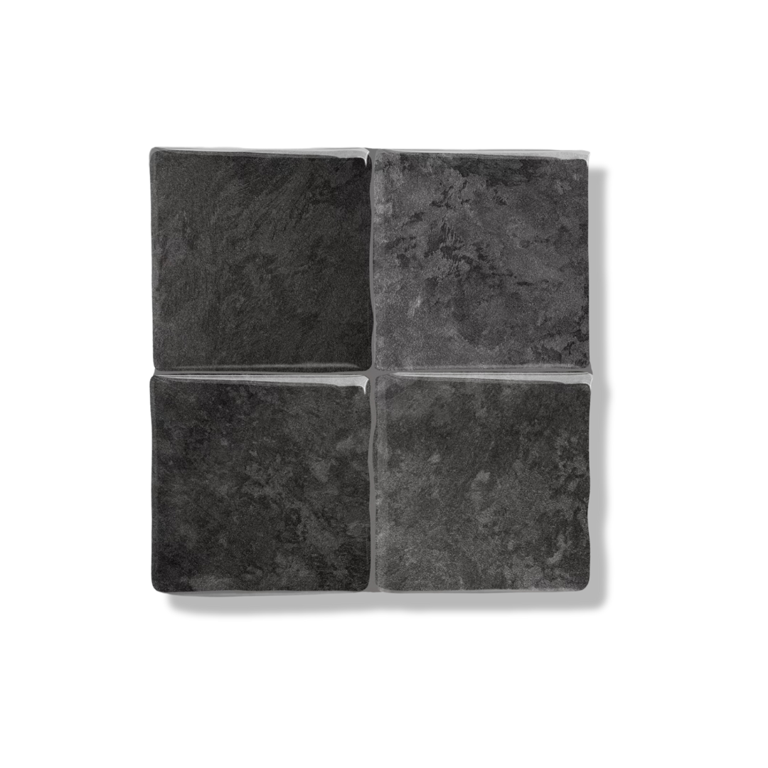 Plaktegel Black mist vierkant 1mm