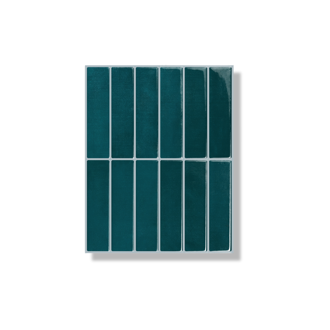 Plaktegel Dark green langwerpig 1mm