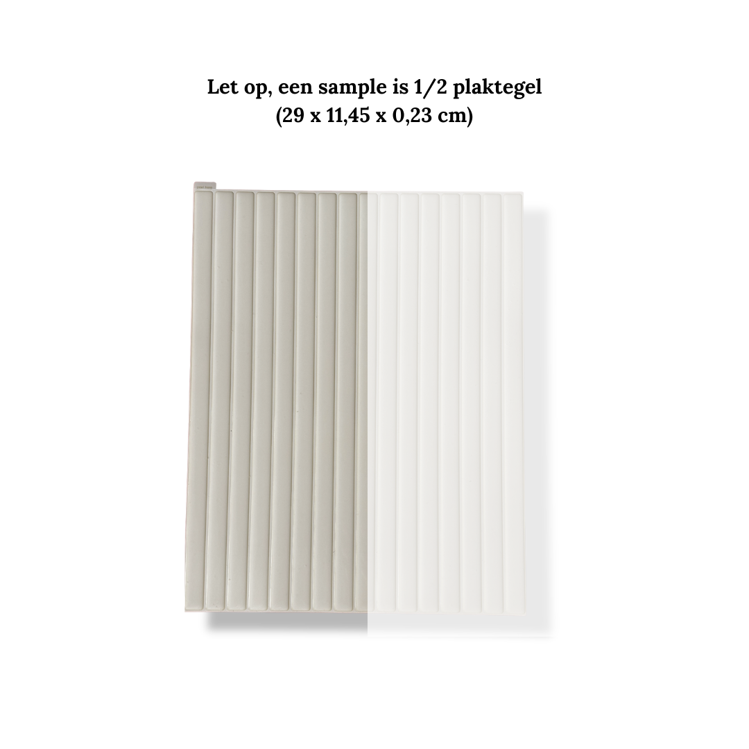 Plaktegel Japandi Cremé langwerpig 2.3mm