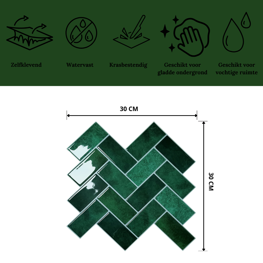 Plaktegel Evergreen elegance visgraat 2.3mm